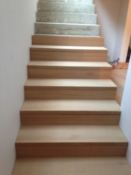  Oak wooden stairs  