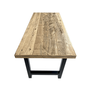 old oak table top, recycled oak table, rustic oak table
