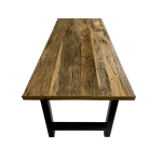old oak table, recycled wood table, reclaimed dining table